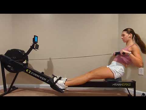 Video of Erg - Sideview - Moderate pace ~ 22 strokes/min