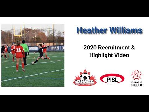 Video of Heather Williams Recruitment and Highlight Video 2020