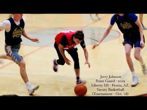 Video of 2019 Jerry Johnson (PG) (#40) Liberty HS Varsity Basketball (Oct. 2018)