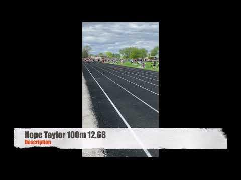 Video of Hope Taylor - 100m 12.68