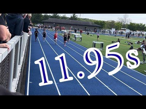 Video of Zachary Berner PR in the 100m dash - 11.95s