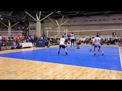 Video of Luke Pogue #23 Class of 2021 Middle Blocker (Blocking and Passing)     )