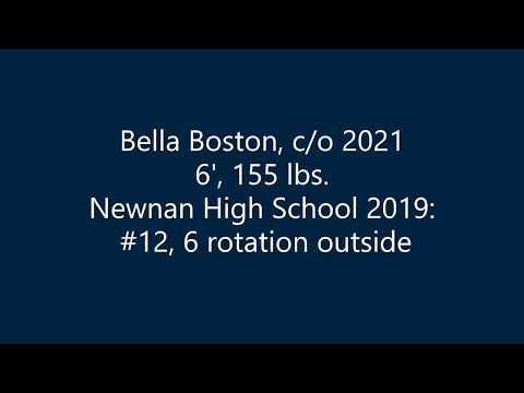 Video of Bella Boston #12 6ft 6 rotation Outside 2019 NHS highschool clips