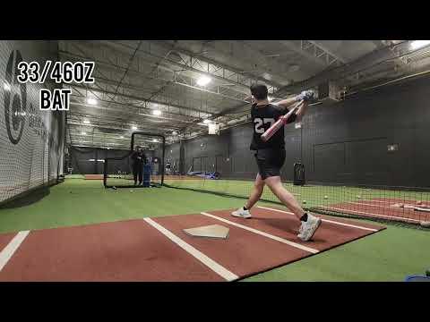 Video of Batting practice with a 42oz bat