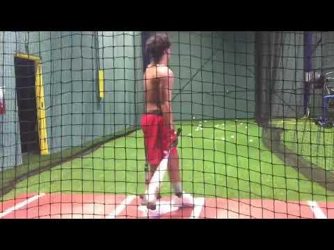 Video of Batting Practice Cage Work