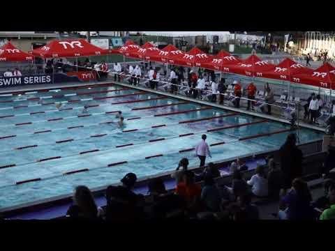 Video of Lane 4 (4th from top) Women's 50 Breast B final.  Tyr Pro Santa Clara