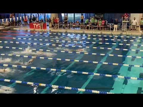 Video of 1:04.09 100 Back LCM - Lane 6 Black Suit, Red Cap