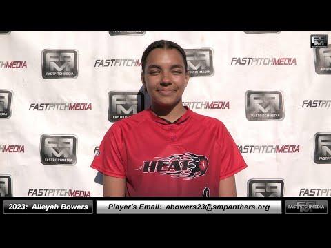 Video of 2023 Alleyah Bowers speedy slapper, middle infielder and outfielder softball skills video