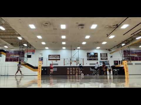 Video of Front row hitting as a libero