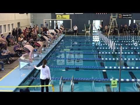 Video of 6A Centennial League Championship 100 fly lane 3