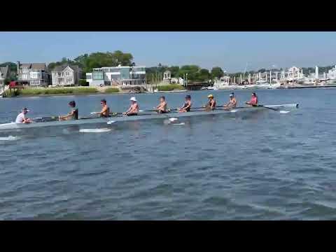 Video of Michael Colavecchio 8+ (7 seat) Steady state build to higher rate (Starboard POV)