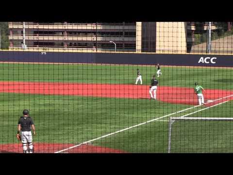 Video of Trey Bridis (2014 OF/C) throws out runner at 3B from RF at PITT (Sept 2013)