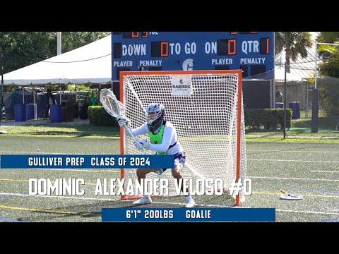 Video of Dominic Veloso Goalie 2024 Fall/Winter Highlights 