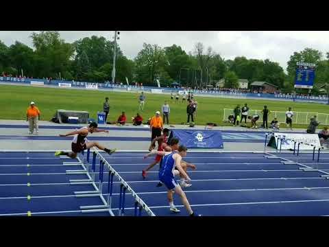 Video of Caleb's State meet 2018 100M hurdles