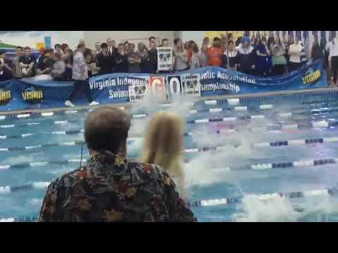 Video of Ben Lundy 100 fly. Feb 2018 VISAA