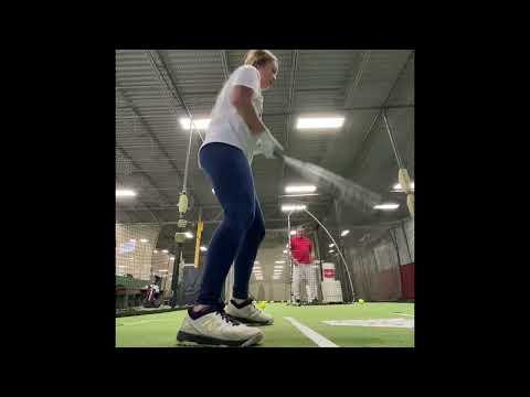 Video of Sydney Davis Hitting Lesson 1/21/2022