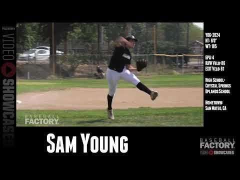 Video of Sam Young 3b/RHP Baseball Factory Evaluation