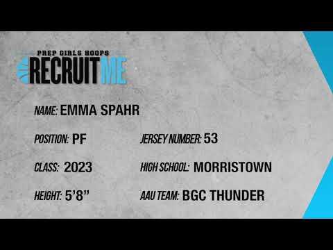 Video of Emma Spahr -  Morristown HS