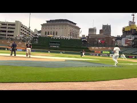 Video of Camden Johnson jr year Triple at Comerica Park 