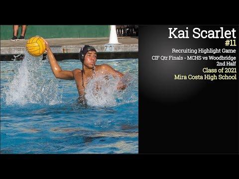 Video of Kai Scarlet Water Polo Recruiting Game Highlight Video 2019