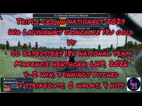 Video of 2024 Triple Crown Nationals game, 7K/