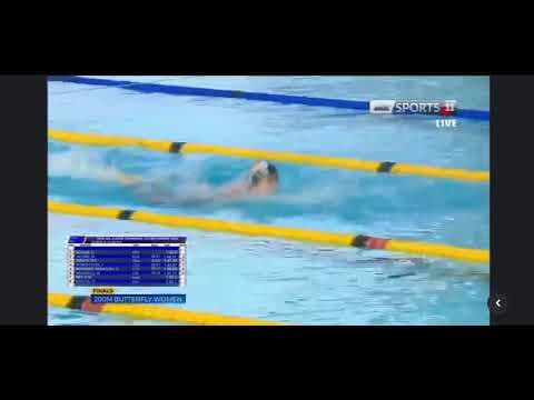 Video of Jasmine Eissa 200m Butterfly- Lane 4- African Junior Championships Mauritius