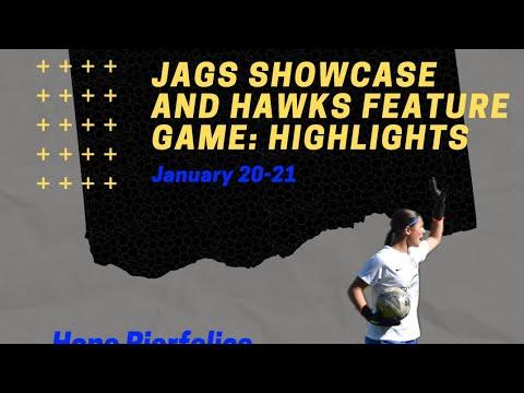 Video of Jags Showcase and Hawks Feature game Highlights - Hope Pierfelice