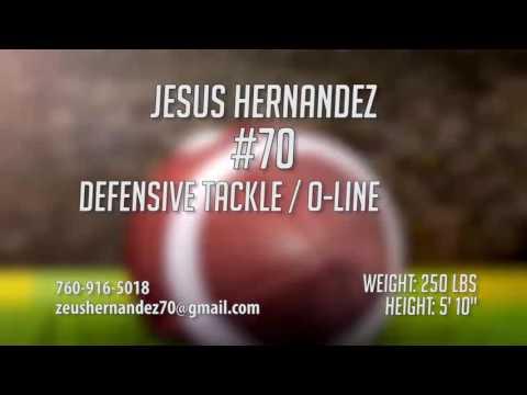 Video of Jesus "Zeus" Hernandez Highlights 2016-17 Varsity DT/O-Line