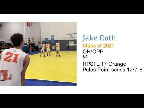 Video of Jake Roth|Class of 2021|OH/OPP| Boy’s Volleyball: Palos Point Series 12/7-8