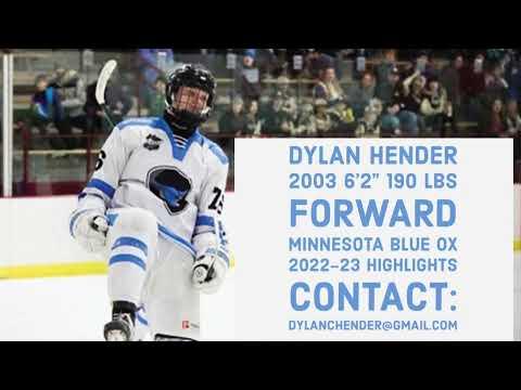 Video of Dylan Hender 2022-23 Highlights Minnesota Blue Ox