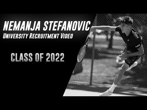 Video of Nemanja Stefanovic University Tennis Recruitment Video - 2021