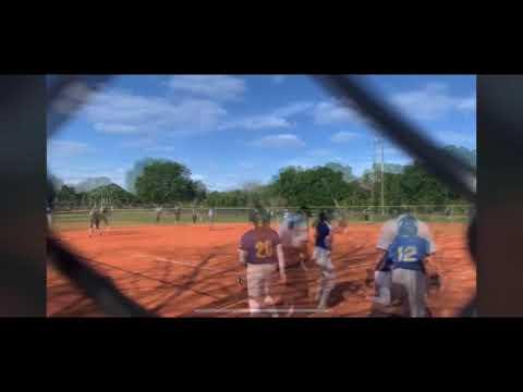 Video of 3-RBI Double, 2-RBI Double, 5-4-3 Double Play