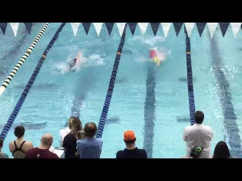 Video of Maddie Healey 100 backstroke 12-14-19 at Arena Holiday Classic (lane 1)