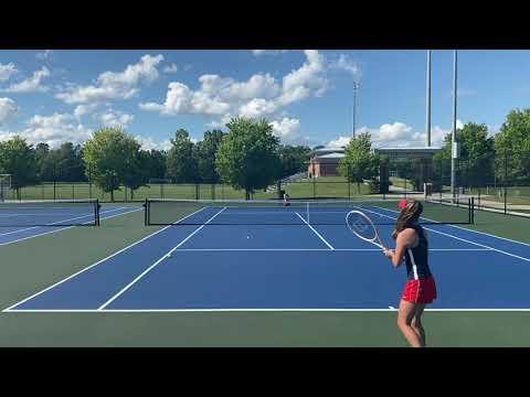 Video of tennis skills video- June 7, 2020