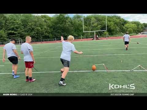 Video of Kohls Professional Camp 60 yard kick off/plus field goals