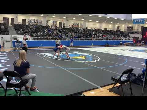 Video of 5A Regional Tournament @ Prosper Rockhill H.S. — Zoe Desloges 128 lbs (Grey)