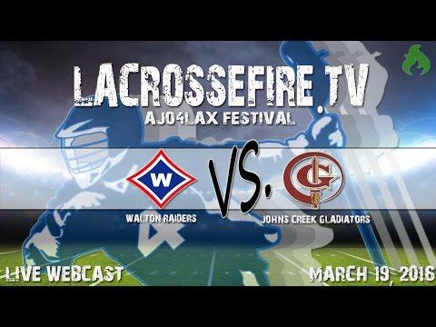 Video of AJO4Lax Full Game JCHS vs Walton