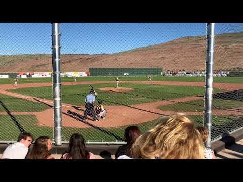 Video of Barrel with wood bat