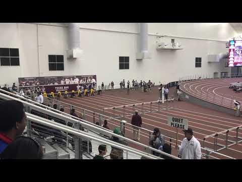 Video of 2020 Texas A&M HS Indoor Classic 60m Hurdle Final Lane 7 PR 8.64