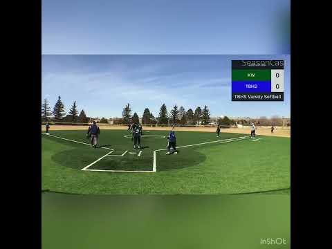 Video of Emma Kimberling, 2023, OF, Uncommitted, Thunder Basin High School, 3-19-22