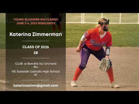 Video of Katerina Zimmerman - Class of 2026 - 3B -YoungSluggers June 3-4, 2023