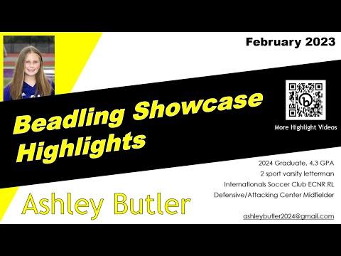 Video of Ashley Butler - Beadling Showcase Highlights - Feb 2023 (2024 / Center Mid / 4.3 GPA)