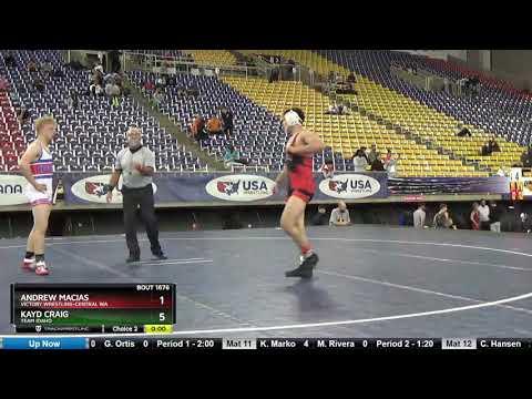 Video of Junior 138 Andrew Macias Victory Wrestling-Central WA Vs Kayd Craig Team Idaho