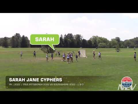 Video of Sarah Cyphers - 2020 -NXT All American Highlights - True Lacrosse PA State Elite Team 2022