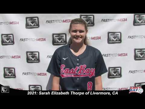 Video of 2021 Sarah Elizabeth Thorpe Catcher and Third Base Softball Skills Video - Eastbay Fastpitch