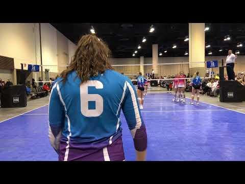 Video of Alli Hagness - #8 libero - 2022 Asics President's Day Omaha