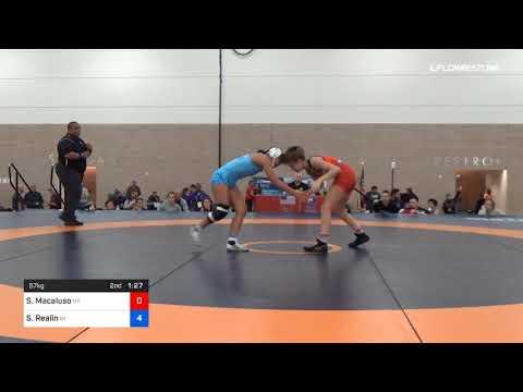 Video of 2019 Womens Nationals And World Team Trials - 57 Kg Semifinal Sofia Macaluso Team New York Vs Skye Realin Team Hawaii