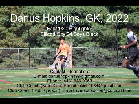 Video of Darius Hopkins GK Fall 2020 Highlights