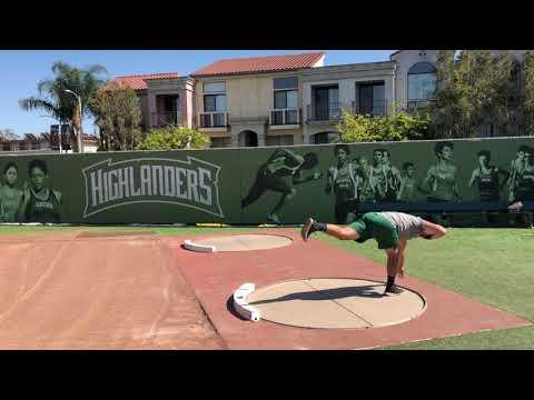 Video of Shot Put- Practice throws 44’8” 