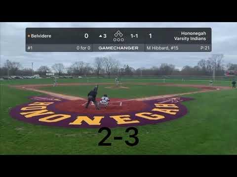 Video of Maddux Hibbard-Hononegah Indians vs Belvedere Bucs start recap